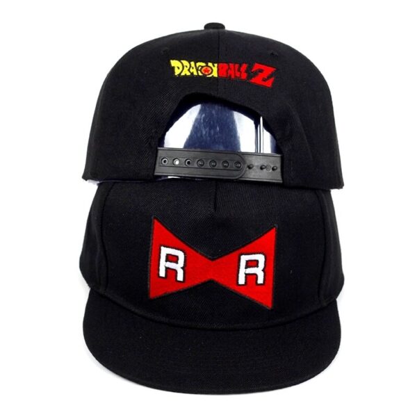 android 13 red ribbon black snapback cap