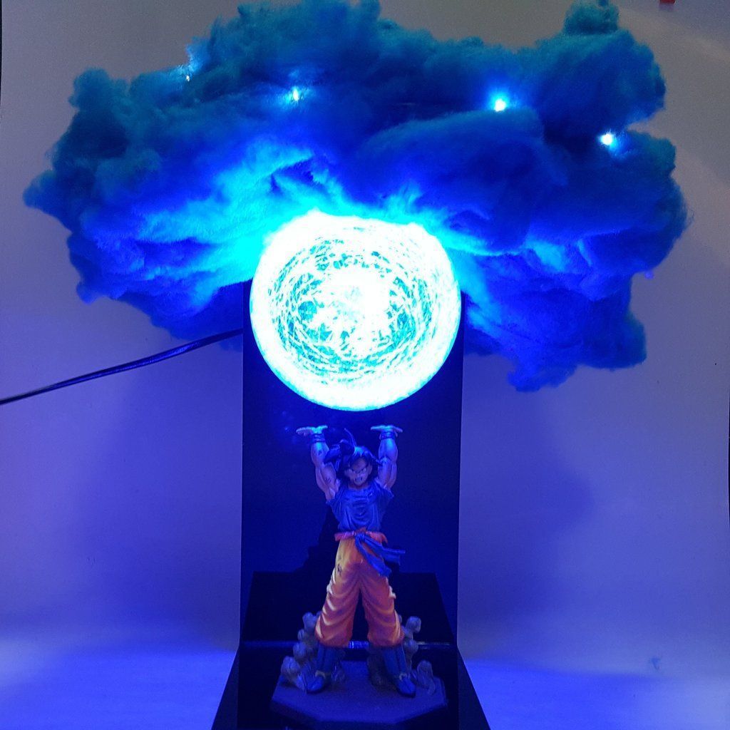 Goku Blue Genkidama Cloud DIY 3D Lamp • SuperSaiyanShop