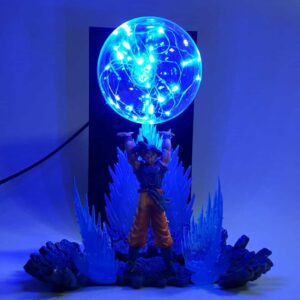 goku spirit bomb blue diy 3d lamp