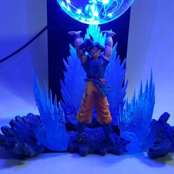 goku spirit bomb blue diy 3d lamp zoom