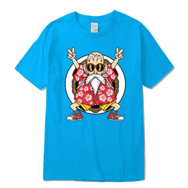 master roshi kame classic blue t shirt