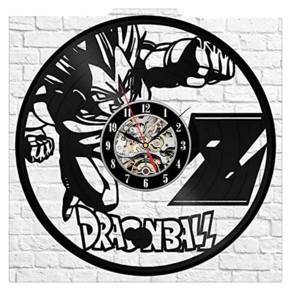 vegeta super punch vinyl record wall clock 2