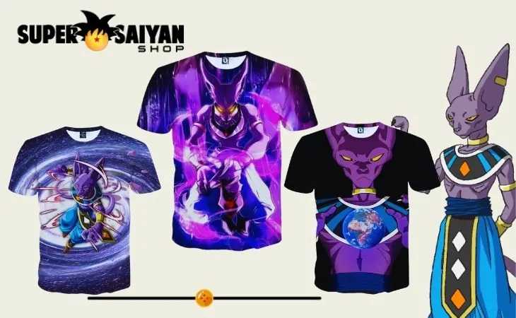 beerus t shirts