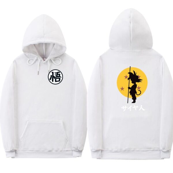 white goku hoodie