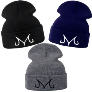 dragon ball majin vegeta m embroidered beanies