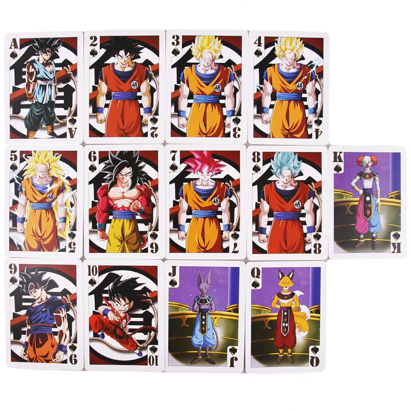 BRAND NEW PLAYING CARD DECK DRAGON BALL Z 51589 52 CARDS 