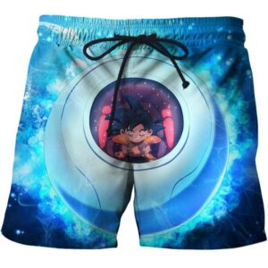 dragon ball z goku capsule corporation spaceship shorts