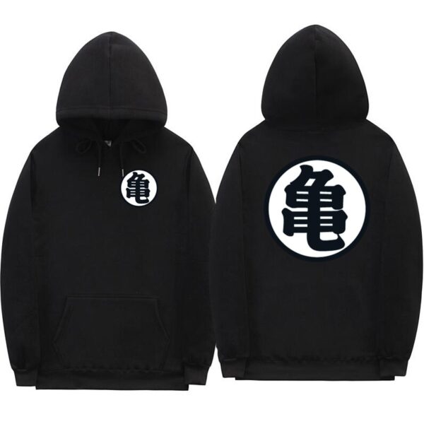 dragon ball z master roshi kanji black hoodie