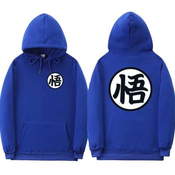 dragon ball z original blue hoodie