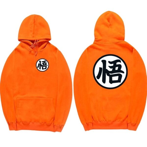 dragon ball z original orange hoodie