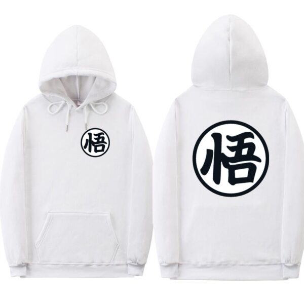 dragon ball z original white hoodie