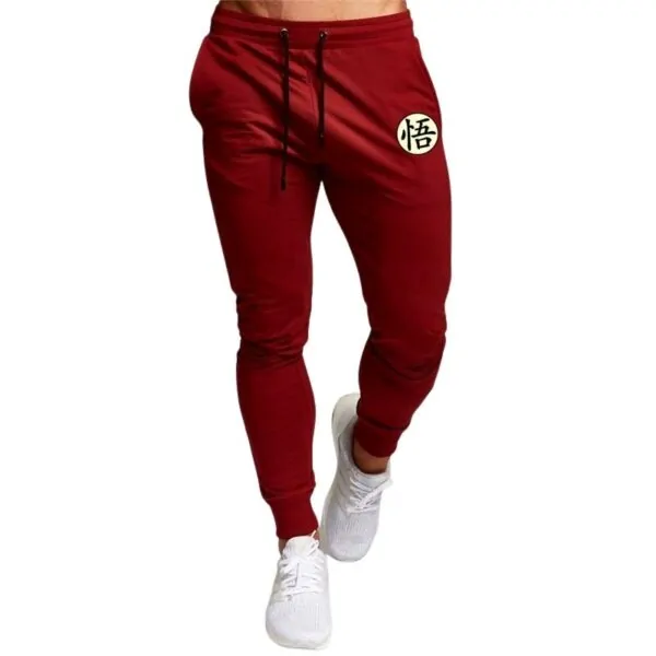 goku kanji symbol red sweatpants