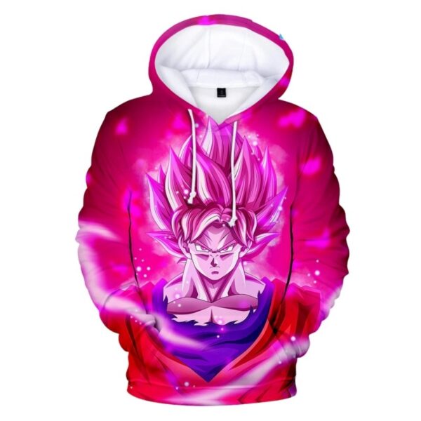 goku super saiyan god rose hoodie