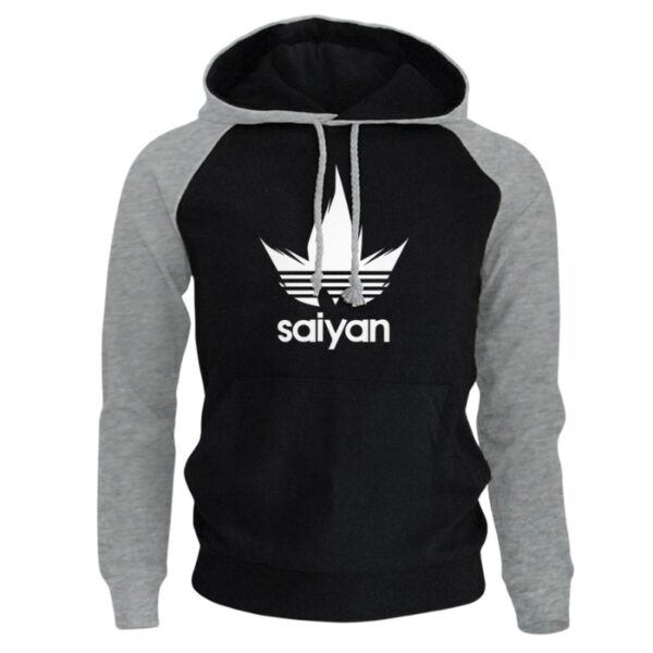 saiyan vegeta adidas black hoodie