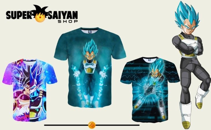 Vegeta SSJ2 Ki Blast Attack Black T-Shirt • SuperSaiyanShop