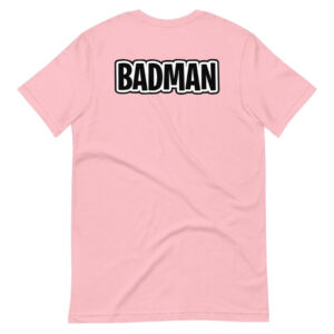 vegeta bad man pink t shirt
