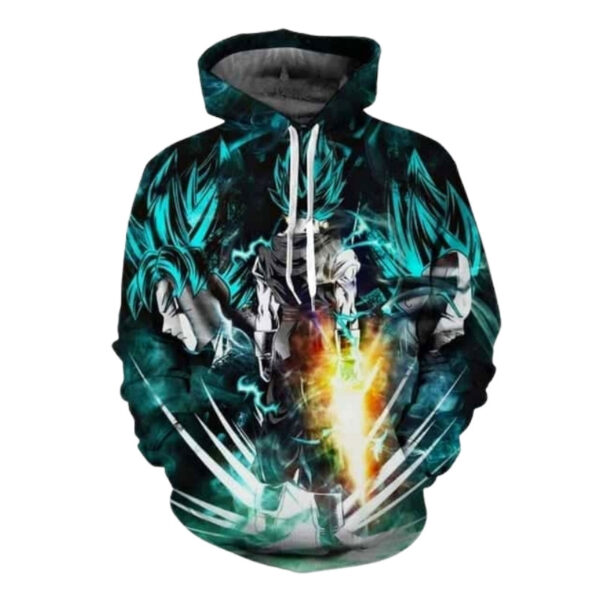 vegito goku vegeta extreme power hoodie