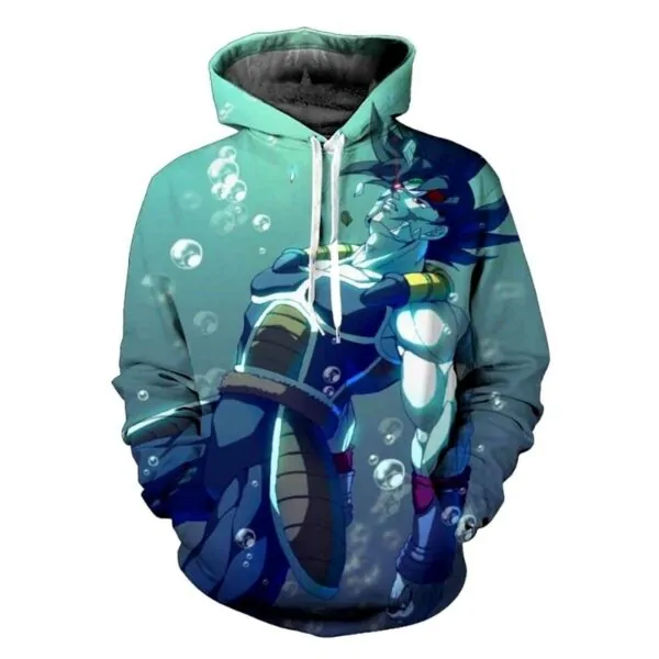 bardock green water scene hoodie
