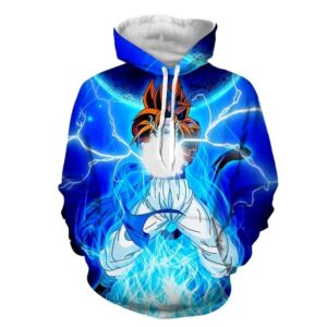 gogeta super saiyan 4 unbelievable power hoodie