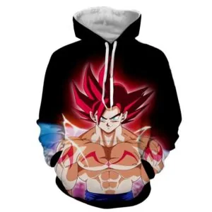 goku red ultra instinct tattoo hoodie