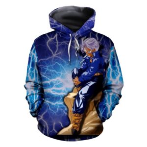 the legendary trunks on a rock blue hoodie