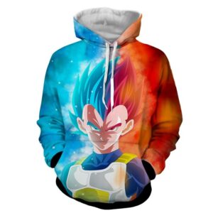 vegeta ssj prince of saiyans twist hoodie
