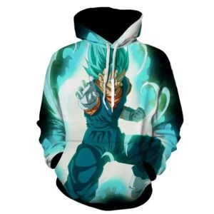 Vegito Potara Fusion Fighting Scene Hoodie
